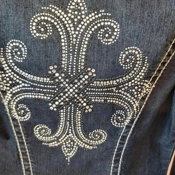V Cristina Embellished Jean Jacket - Picture 6 of 6